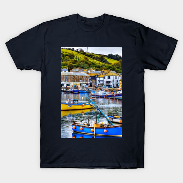 Mevagissey, West Wharf, Cornwall, UK T-Shirt by tommysphotos